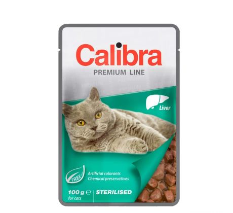Calibra Cat kapsička Premium Sterilised Liver 100 g