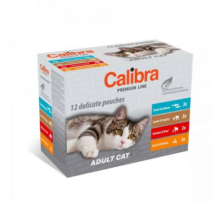Calibra Cat Premium Adult multipack 12 x 100 g