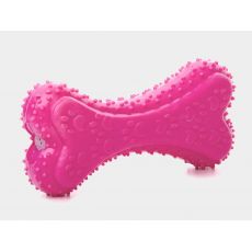JK TPR kosť ružová pískacia, 12 cm