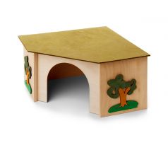 JK Rohový domček pre králiky 27×27×15 cm
