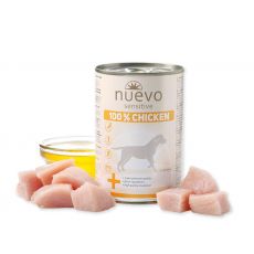NUEVO dog Sensitive 100% Chicken 400 g konzerva