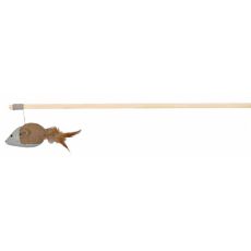 Trixie Udica s hračkou myš s perím 50 cm
