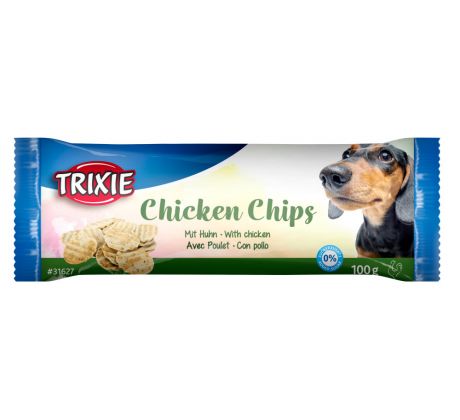 Trixie Snack Chips, lupienky pre psov s kuracím, ø 4 cm, 100g
