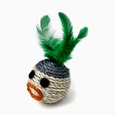 JK Sisal hlava s perím 6 cm