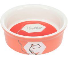 Trixie Keramická miska pre morčatá HELLO COMIC, 240ml/11cm, červená
