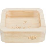 Trixie Miska pre hlodavce drevená, štvorcová, 60 ml / 8×8 cm
