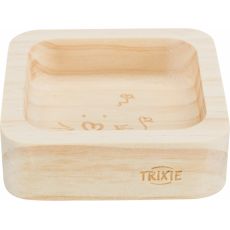 Trixie Miska pre hlodavce drevená, štvorcová, 60 ml / 8×8 cm