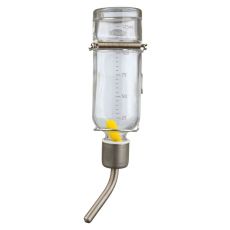 Trixie Sklenená napájačka s kovovým náustkom pre pískomily a škrečky 125 ml