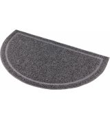 Trixie Polkruhová PVC predložka sivá k WC 59 x 35cm