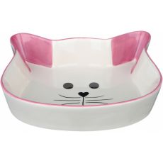 Trixie Keramická miska tvar mačacia hlava 0,25 l/12 cm, ružová