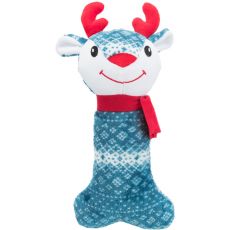 Trixie Vianočná plyšová kosť medveď/sob, 31cm