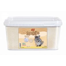 Vitapol piesok Sandeo, 5,1 kg, kúpací piesok pre činčily