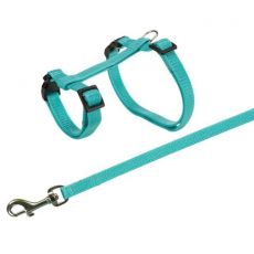 Trixie Nylonový postroj s vodítkom pre králiky, rýchlouzávery 25-44 cm / 10 mm 1,25 m