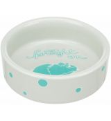 Trixie Keramická miska SPOTLIGHT pre škrečky, 90 ml/ ø 8 cm grey/blue