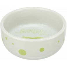 Trixie Keramická miska SPOTLIGHT pre morčatá, 250 ml/ø 11 cm grey/green