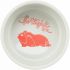 Trixie Keramická miska SPOTLIGHT pre morčatá, 250 ml/ø 11 cm grey/red