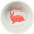 Trixie Keramická miska SPOTLIGHT pre králika, 250 ml/ø 11 cm grey/red