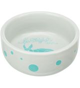 Trixie Keramická miska SPOTLIGHT pre králika, 250 ml/ø 11 cm grey/blue