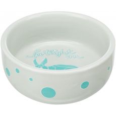 Trixie Keramická miska SPOTLIGHT pre králika, 250 ml/ø 11 cm grey/blue