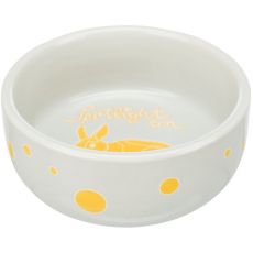 Trixie Keramická miska SPOTLIGHT pre králika, 250 ml/ø 11 cm grey/orange