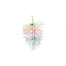 Trixie Pierko z bavlniek s rolničkou, hračka pre mačky, 14 cm, polyester