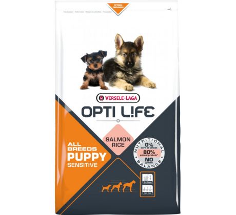 Versele Laga OptiLife Puppy Sensitive losos ryža 1kg