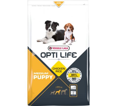 Versele Laga OptiLife Puppy Medium kura ryža 2,5kg