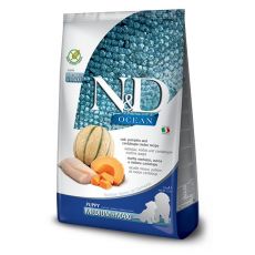 Farmina N&D dog OCEAN PUMPKIN GF puppy medium & maxi, cod & cantaloupe melon 12 kg