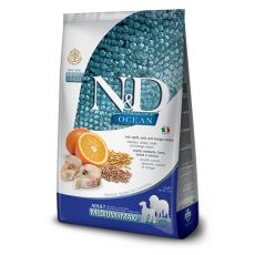 Farmina N&D dog OCEAN AG adult medium & maxi, codfish, spelt, oats & orange 12 kg