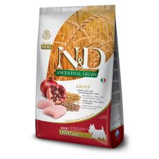 Farmina N&D dog AG adult mini, light, chicken, spelt, oats & pomegranate 2,5 kg