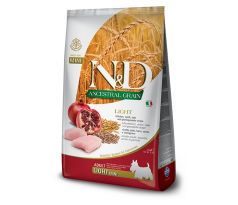 Farmina N&D dog AG adult mini, light, chicken, spelt, oats & pomegranate 2,5 kg