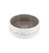 Trixie Pet´s home keramická miska 0,8 l/16 cm krémovo/hnedošedá
