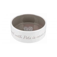 Trixie Pet´s home keramická miska 0,8 l/16 cm krémovo/hnedošedá