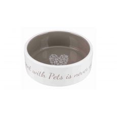 Trixie Pet´s home keramická miska 0,3 l/12 cm krémovo/hnedošedá