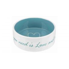 Trixie Pet´s home keramická miska 0,8 l/16 cm krémovo/petrolejová