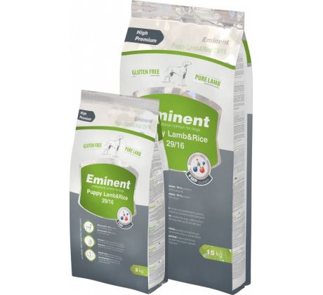 Eminent Puppy Lamb & Rice 15 kg + 2 kg GRÁTIS