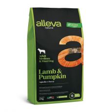 Alleva NATURAL dog adult medium & maxi  lamb & pumpkin 2 kg