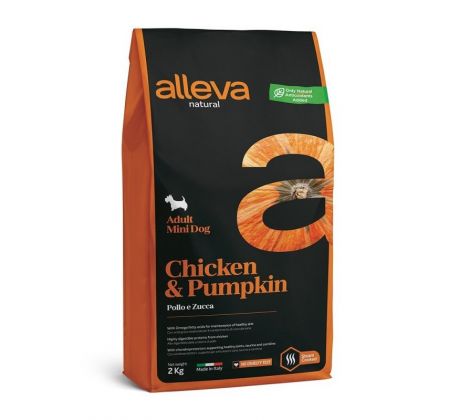 Alleva NATURAL dog adult mini chicken&pumpkin 2 kg