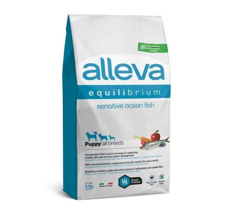 Alleva SP EQUILIBRIUM dog puppy sensitive all breeds  ocean fish 2 kg