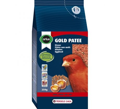 VL Orlux Gold Patee Red- vaječné krmivo vlhčené medom pre červené kanáre a vtáky 250 g