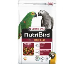 VL NutriBird P15 Tropical- extrudy pre veľké papagáje s tropickým ovocím na denné kŕmenie 1 kg