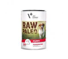 VetExpert Raw Paleo puppy beef konzerva 400 g