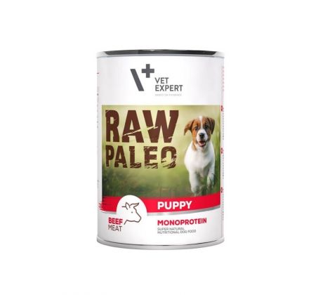 VetExpert Raw Paleo puppy beef konzerva 400 g