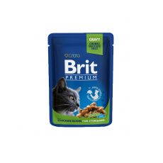 BRIT Premium cat Kapsička Sterilised Chicken Slice 100 g
