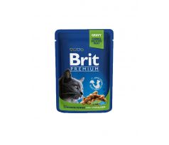 BRIT Premium cat Kapsička Sterilised Chicken Slice 100 g