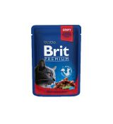 BRIT Premium cat Kapsička Adult Beef Stew & Peas 100 g