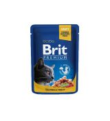 BRIT Premium cat Kapsička Adult Salmon & Trout 100 g