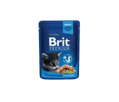 BRIT Premium cat Kapsička Kitten Chicken Chunks 100 g