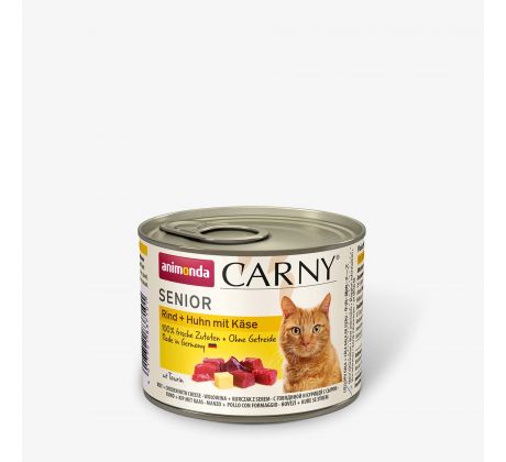 Animonda CARNY® cat Senior hovädzie,kura a syr bal. 6 x 200 g konzerva