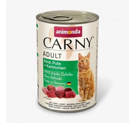 Animonda CARNY® cat Adult hovädzie,morka a králik bal. 6 x 400 g konzerva